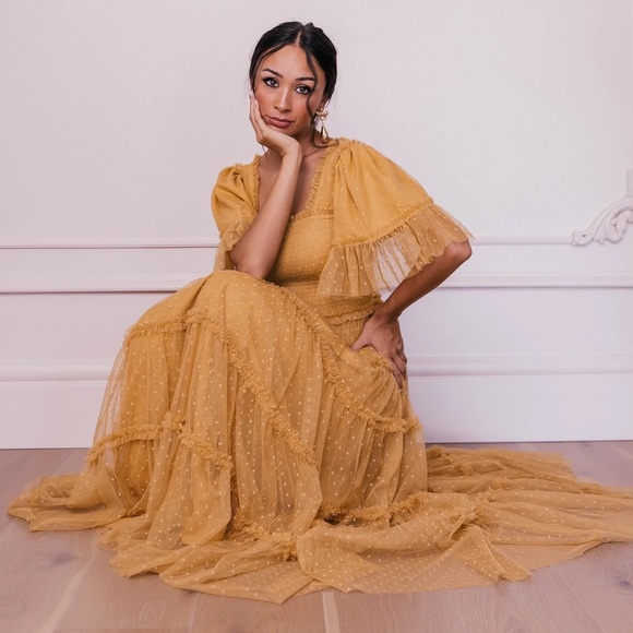 JessaKae Mustard Yellow Maxi Dress - Picture 4 of 16